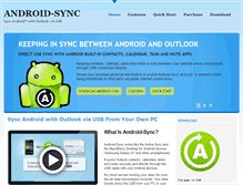 Tablet Screenshot of android-sync.com